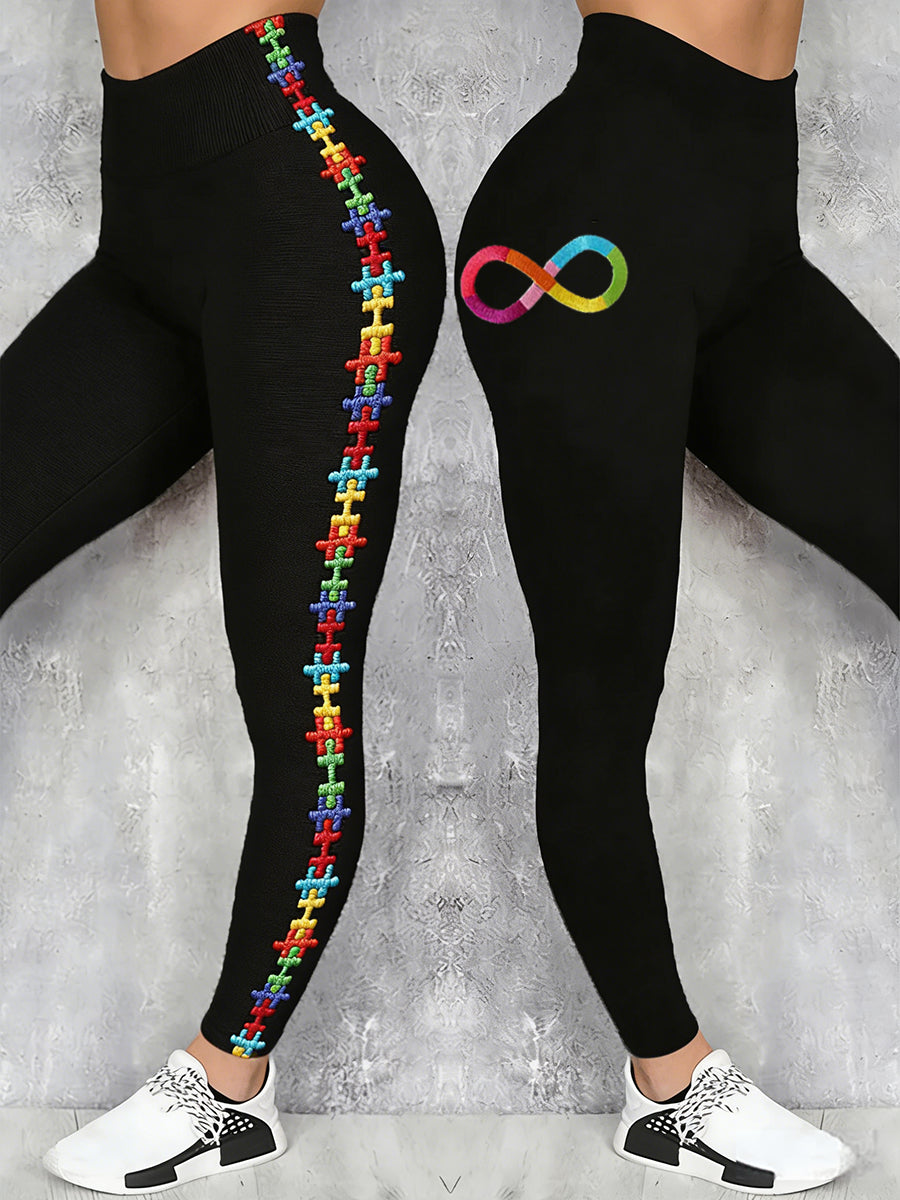 Frauen Autismus Bewusstsein Bedruckte Leggings