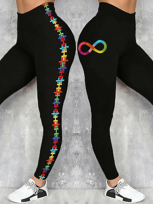 Frauen Autismus Bewusstsein Bedruckte Leggings