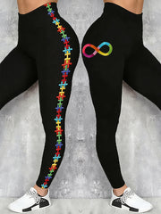 Frauen Autismus Bewusstsein Bedruckte Leggings