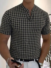 Herren-Business-T-Shirt mit V-Ausschnitt