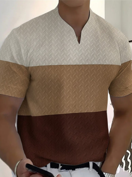 Herren-Business-T-Shirt mit V-Ausschnitt