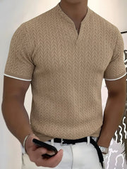 Herren-Business-T-Shirt mit V-Ausschnitt
