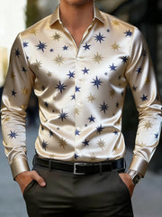 Herren-Business-Stil bedrucktes Hemd
