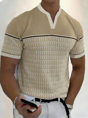 Herren-Business-T-Shirt mit V-Ausschnitt
