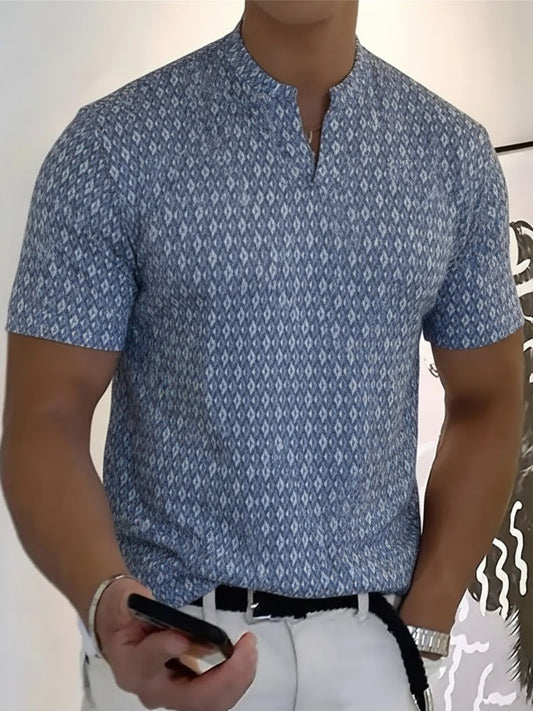 Herren-Business-T-Shirt mit V-Ausschnitt