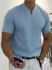 Herren-Business-T-Shirt mit V-Ausschnitt