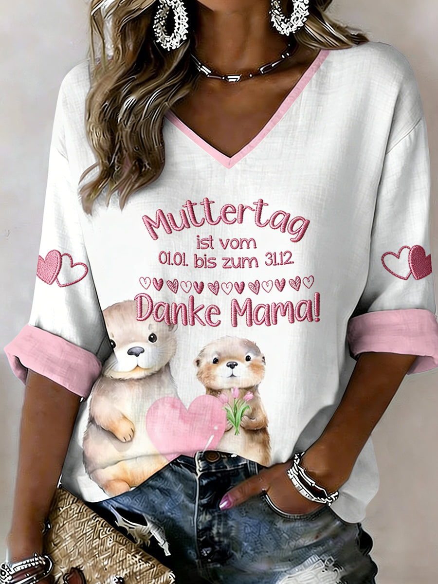 Frauen-Muttertag Druck T-Shirt