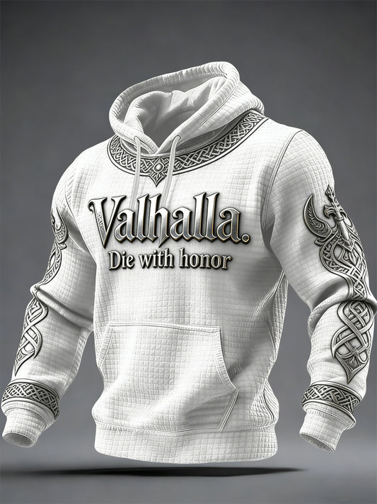 Herren-Kapuzen pullover im Viking-Stil Val halla