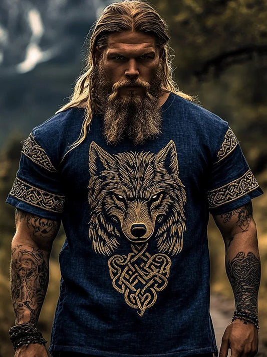 Bedrucktes T-Shirt für Herren Viking