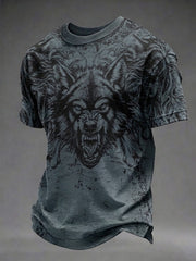 Herren-Casual-T-Shirt mit Totenkopf-Print