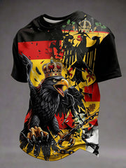 Herren-T-Shirt aus Deutschland mit Kurzarm und Print