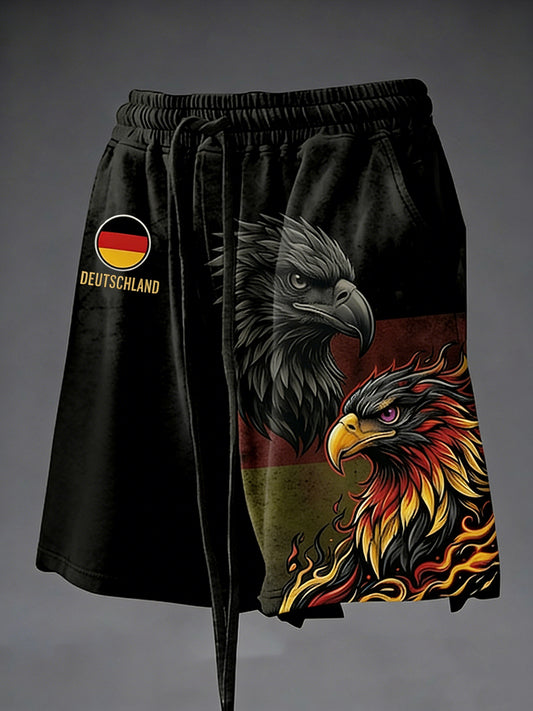 Herren-Shorts aus Deutschland mit Aufdruck, lässig