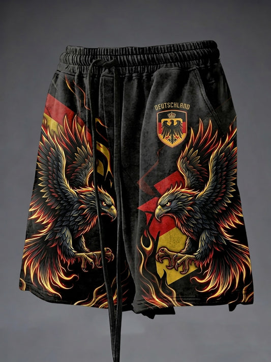 Herren-Shorts aus Deutschland mit Aufdruck, lässig