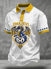 Herren Bosnien ZMAJEVI Fußballfan bedruckte Freizeitoberteile