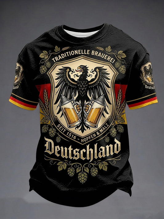 Männer deutsche Bier liebhaber kurze Ärmel T-Shirt