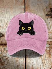Schwarzer Katzen hut