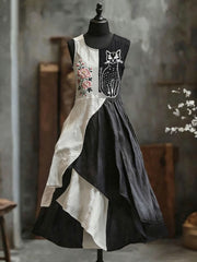 Patchwork-Kleid für Katzen blumen