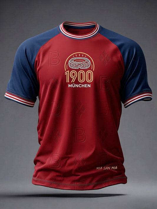 Herren-T-Shirt mit deutschem Fußballfan-Print