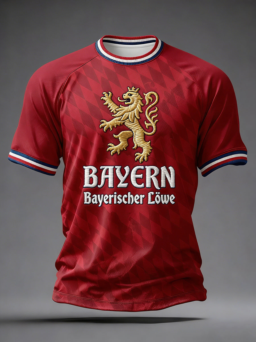 Herren-T-Shirt mit deutschem Fußballfan-Print