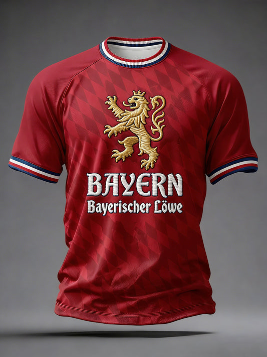 Herren-T-Shirt mit deutschem Fußballfan-Print