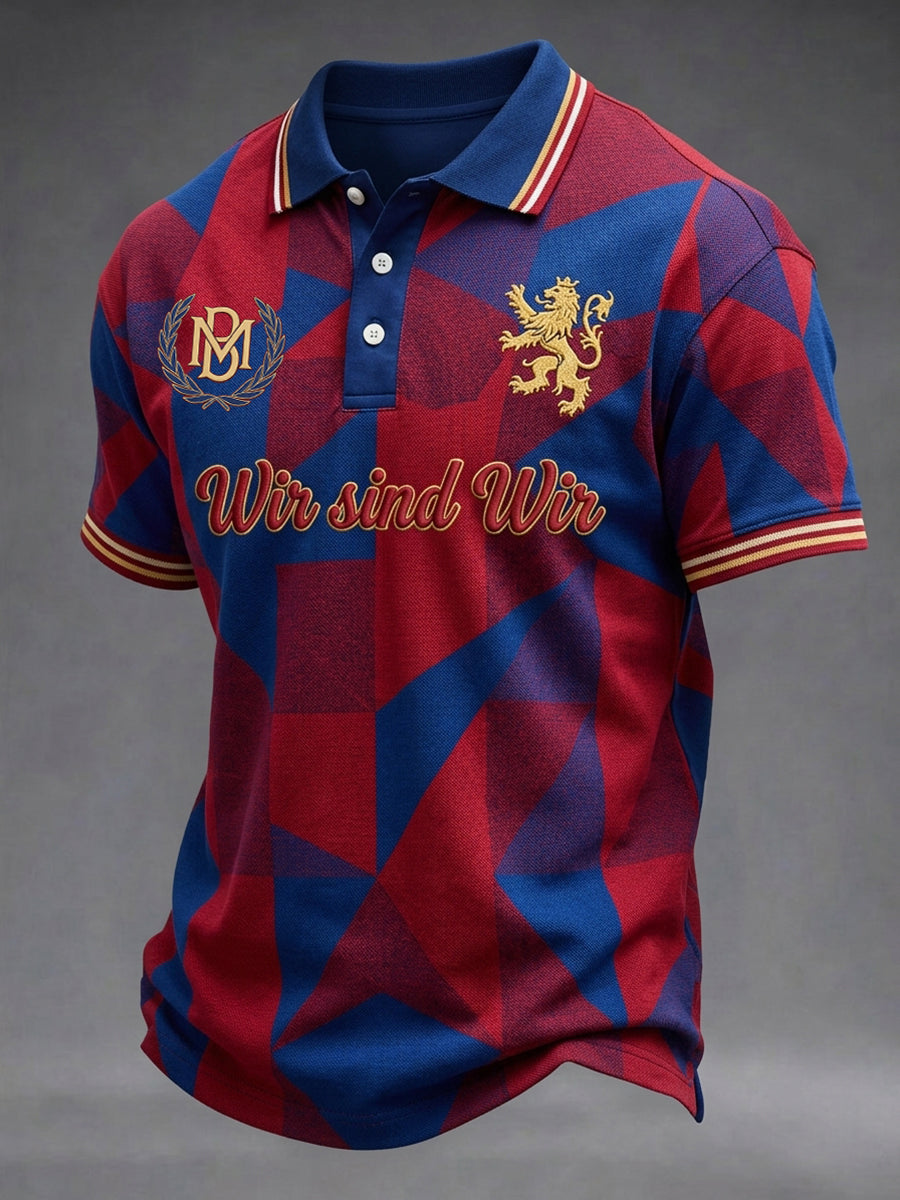 Herren-Deutschland-Fußballfan-Print-Shirt