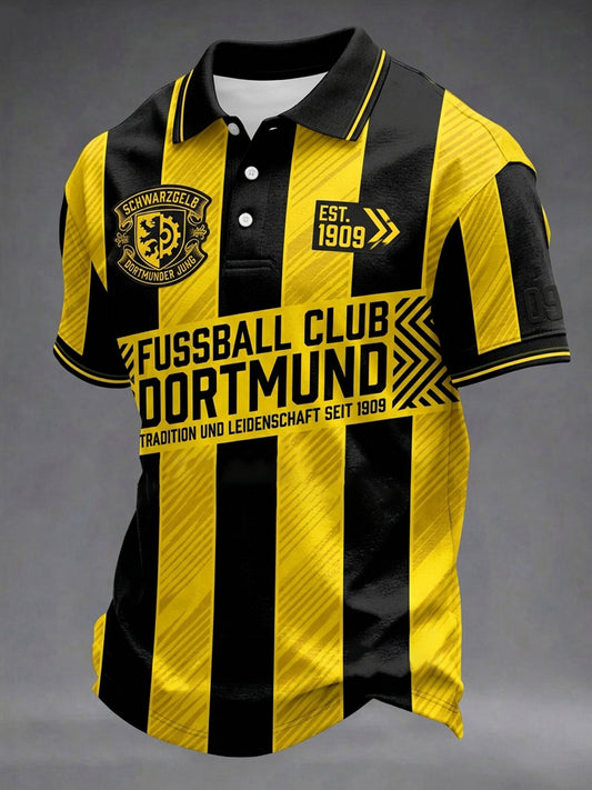 Herren-Fußballfan-Shirt mit Deutschland-Print