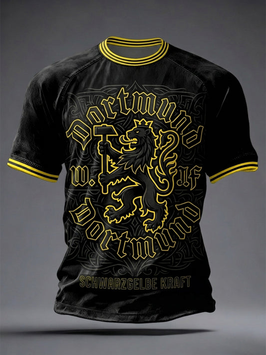 Herren-Fußballfan-T-Shirt mit Deutschland-Print