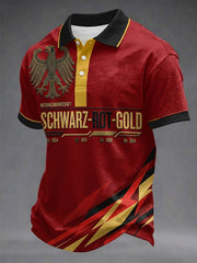 Herren-Fußballfan-Shirt mit Deutschland-Print