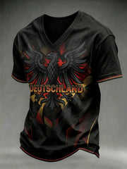 Herren-T-Shirt mit deutschem Fußball-Liebhaber-Print