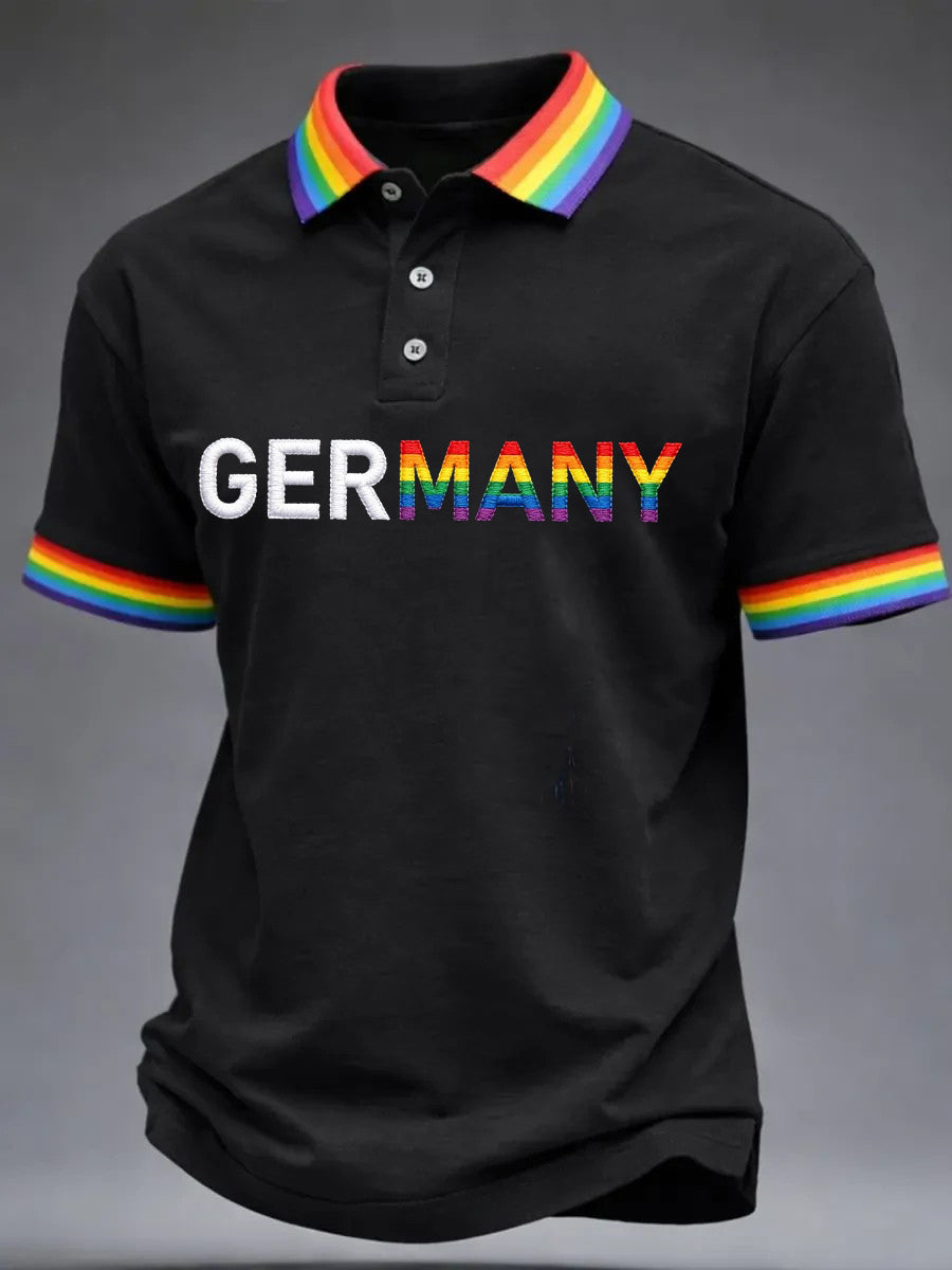 Herren-Hemd mit kurzen Ärmeln Pride Month