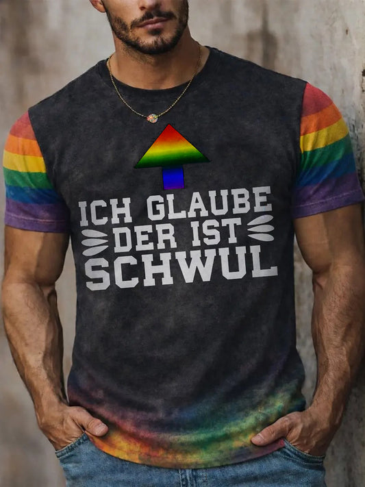 T-Shirt mit kurzen Ärmeln für Herren Pride Month