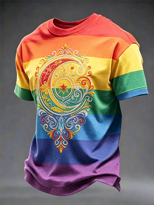 Bedrucktes T-Shirt für Männer mit Stolz monat