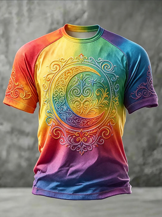 T-Shirt mit kurzen Ärmeln bedruckt Pride Month für Herren