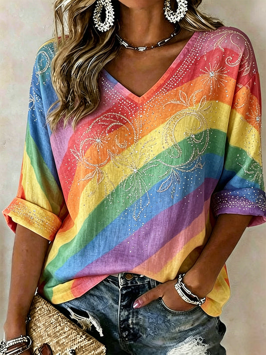 Frauen-Pride-Monat-Print Lässiges T-Shirt