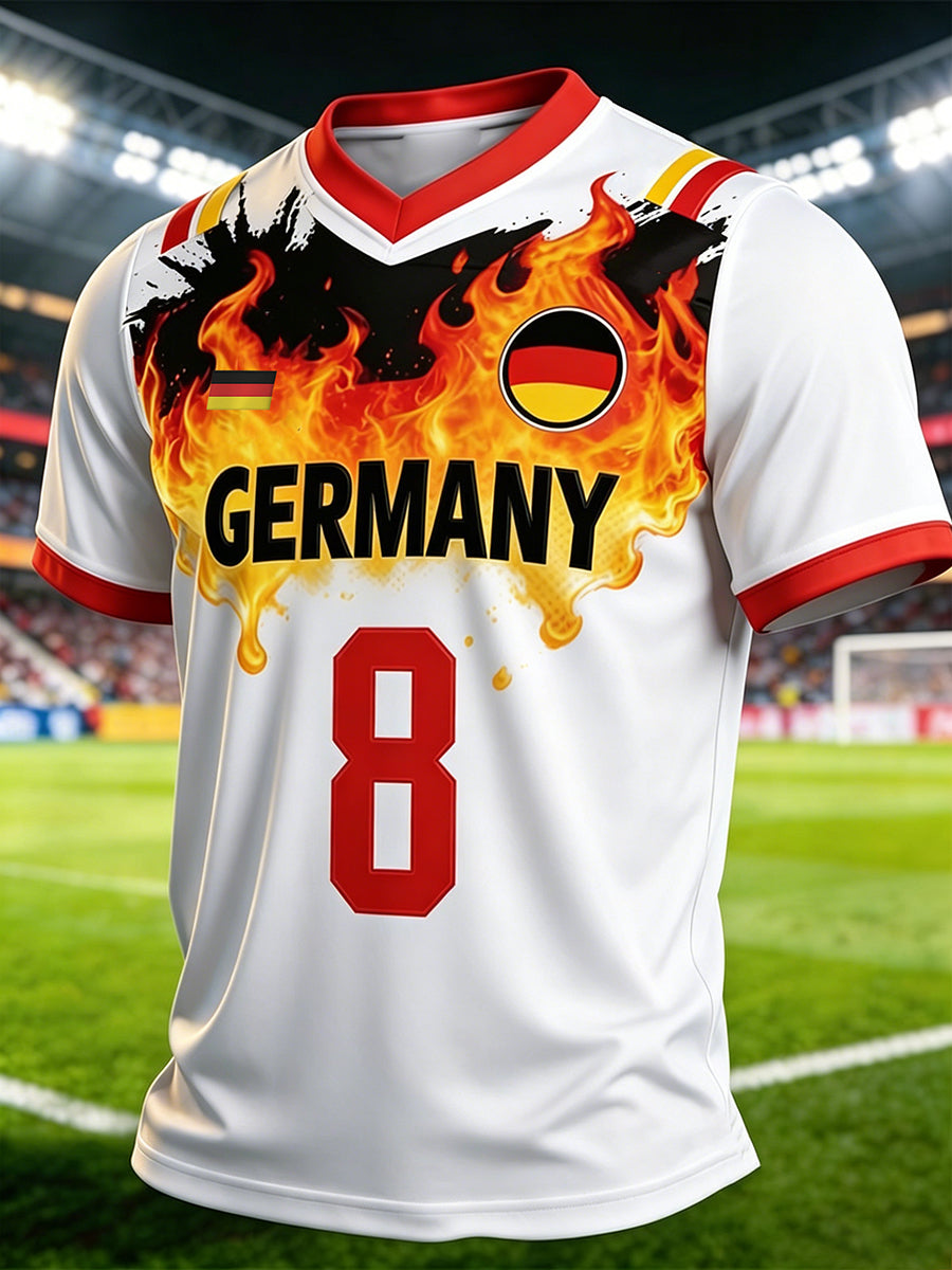 Herren-Deutschland-Fußballfantrikot