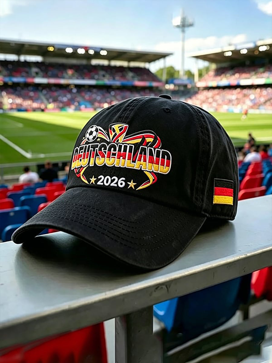 Unisex Deutschland Fußball Fan Print Cap