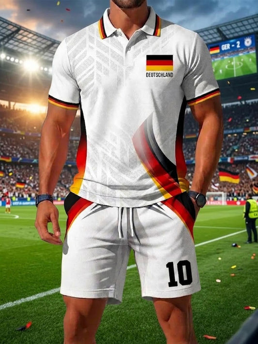 Herren Deutschland Fußball bedruckte Sets