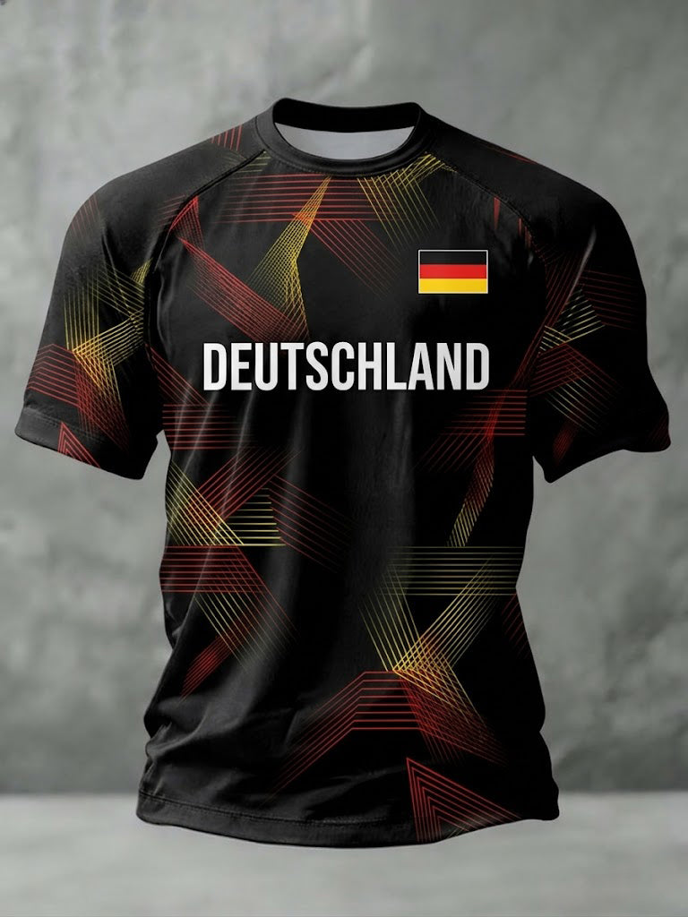 Herren-Deutschland-Print-T-Shirt