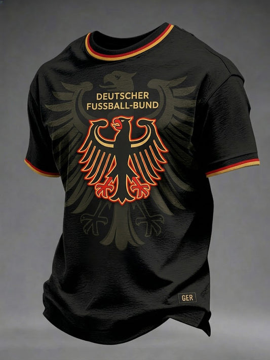 Herren-Deutschland-Print-T-Shirt