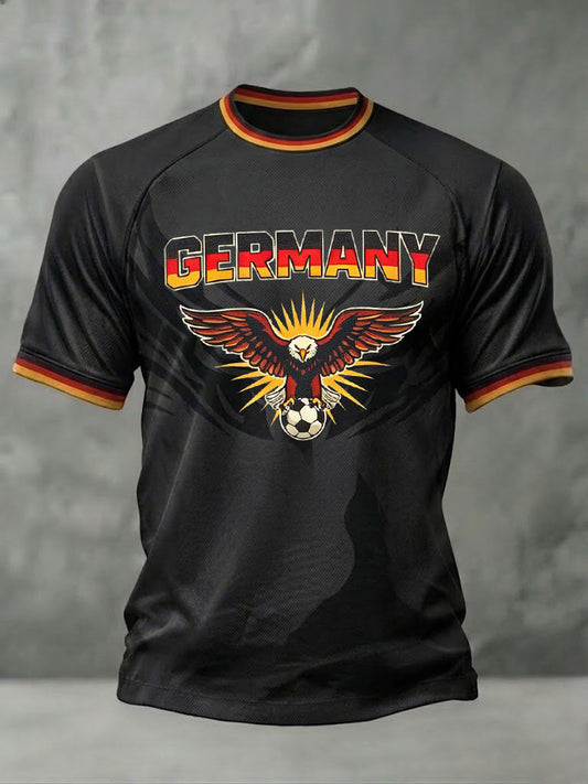 Herren-Fußball-T-Shirt mit Deutschland-Print