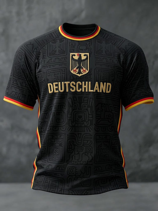 Herren-Fußball-T-Shirt mit Deutschland-Print
