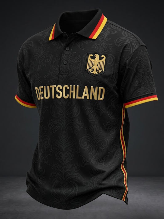 Herren-Fußballshirt mit Deutschland-Print