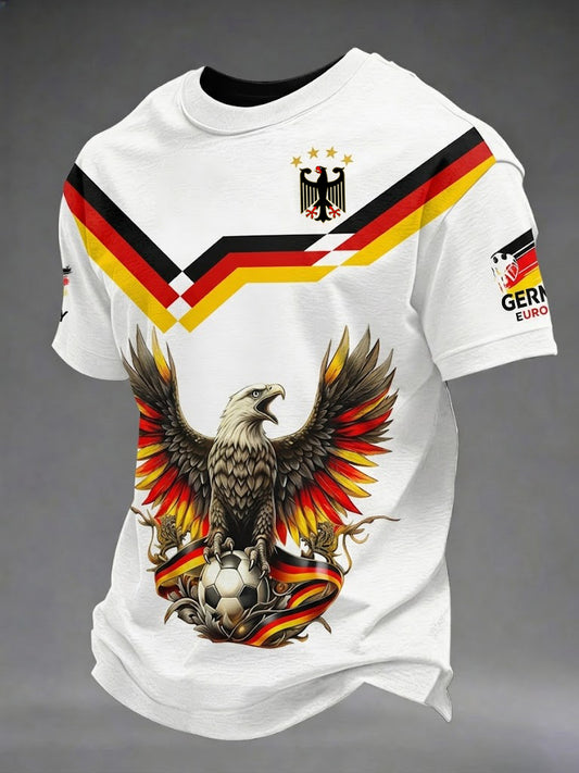 Herren-Fußball-T-Shirt mit Deutschland-Print