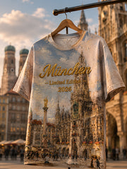 Herren-T-Shirt mit München-Stadtgründungsfeier-Print