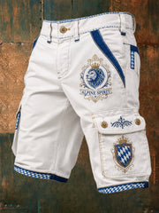 Herren-Shorts mit deutschem bayerischem Löwen-Druck