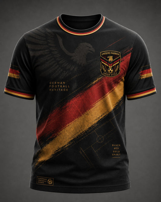 Herren-Fußball-T-Shirt mit Deutschland-Druck