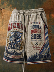 Herren-Shorts mit deutschem bayerischem Glanzmuster