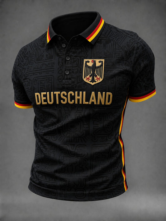 Herren-Fußballshirt mit Deutschland-Druck