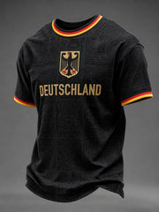 Herren-Fußball-T-Shirt mit Deutschland-Druck