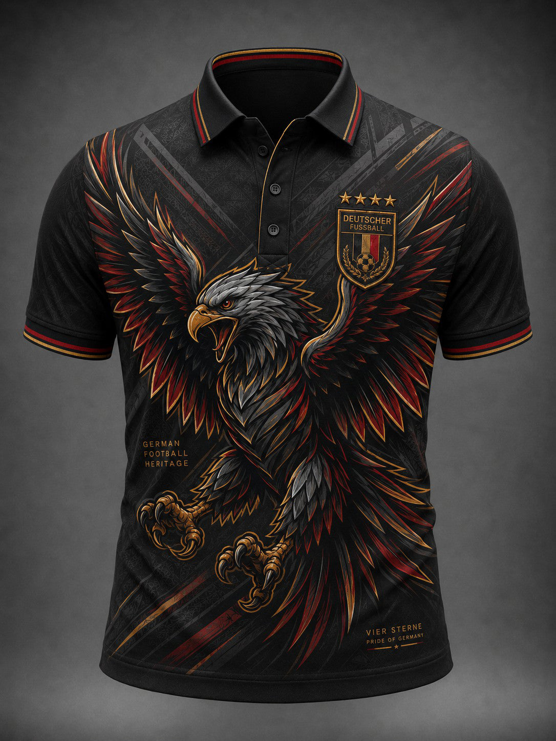 Herren-Fußballshirt mit Deutschland-Druck